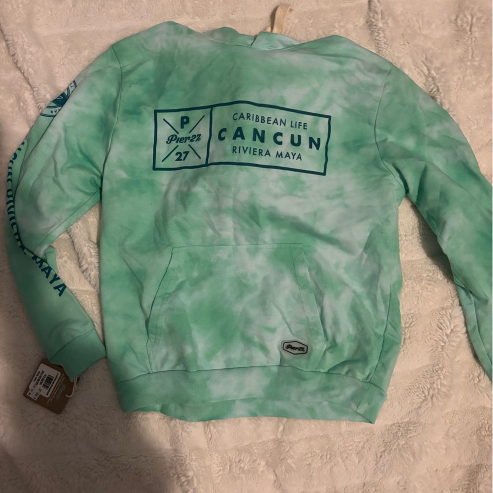 Green Tie-Dye Cancun Sweatshirt
